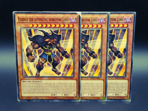 Yugioh playset exodius der - 3x,