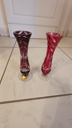 Vase aus bleikristall von - 2,