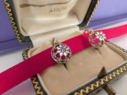 18k antike ohrringe antik - 18k,