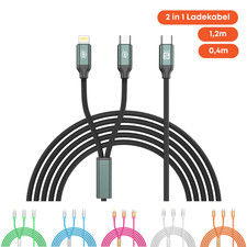 2in1 Multi Ladekabel USB C &