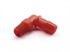 Primochill G1/4" Gewindewinkelanschluss UV Rot 1/2" ID Swiftech Bitspower XSPC