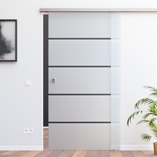 AMOD Slimline Softstop Glasschiebetür Glas Schiebe Tür 900x2050 BP1-900