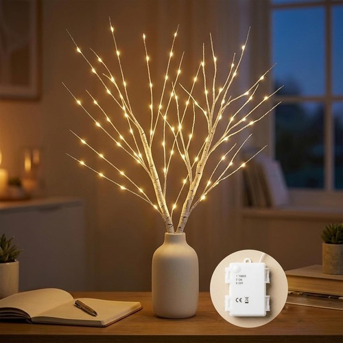 Led lichterzweige birke 70cm - lichterzweige,