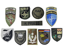 10 Bundeswehr BW Uniform Abzeichen patches Isaf Nato  mit Klett