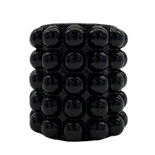 Bubble Vase schwarz ca. 13 cm Heimdeko Dekoration Hochzeit Geburtstag Tischdeko