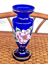 Kobalt blau Glasvase Echt