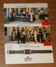 Seltene Werbung TISSOT TwoTimer - Denn Timing ist das halbe Leben #2 1988