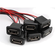 USB-A Buchse 2-Draht Einbau