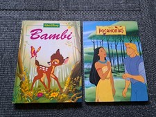 2 Walt Disney Bücher Bambi F. Schneider Verl 1991, Pocahontas Pestalozzi Verl 95