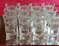 12 Schnapsgläser mit matt