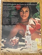 Bacardi Rum Zauber der Karibik Original 1969 Vintage Werbung Reklame advert