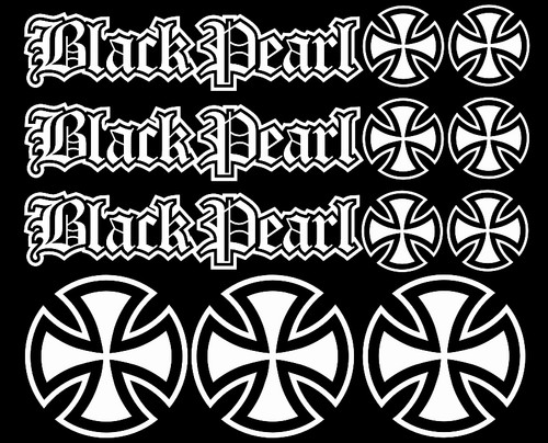 12x black pearl hardcore iron - black,