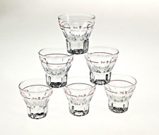6 Shotglas Partygläser Mannheim Stamper geeicht 2cl Gastro mit rotem Eichstrich