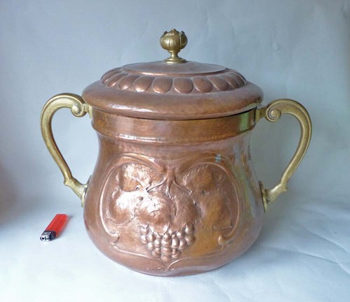 Jugendstil kupfer bowle - kupfer, franz