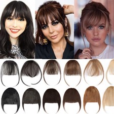 Echthaar Pony Air Bang Clip In