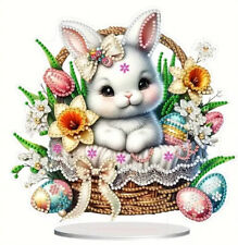 Diamond Painting Tischdeko Ostern Aufsteller Diamant Malerei basteln 19 x 19 cm