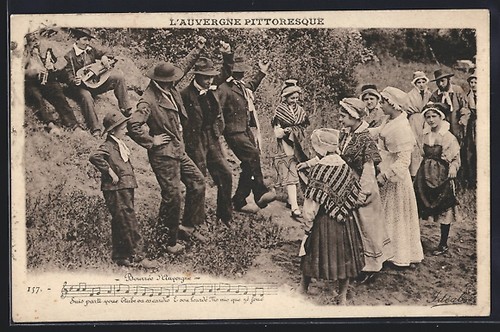 Ansichtskarte auvergne - ansichtskarte,