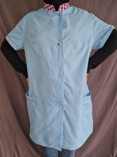 Nylon Dederon kittel schürze Vintage   Apron Gr.  48 -Original 70er Jahre--RAR