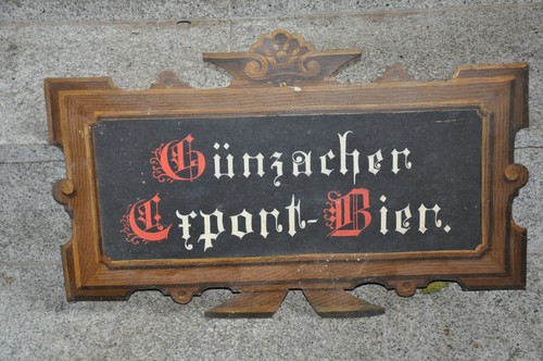 Altes brauereischild 30er - brauereischild, 20/30er