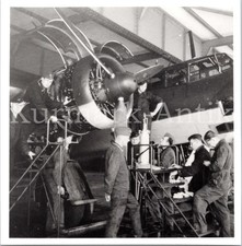 E155 Foto Wehrmacht Archiv Repro Luftwaffe Flugzeug Wekusta Wetter Ju88 Motor in