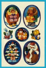 1 Bogen alte Abziehbilder