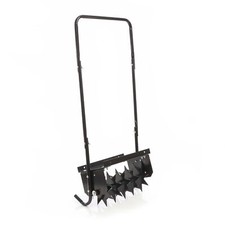 Wiltec Rasenlüfter 40cm Vertikutierer Aerifizierer Rasenbelüfter Rasenpflege