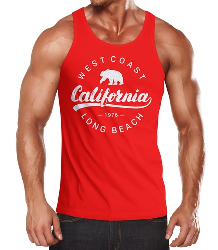 Herren tank top california - herren, tank-top