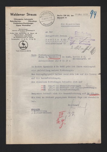 Berlin brief 1939 waldemar - brief, 1939,