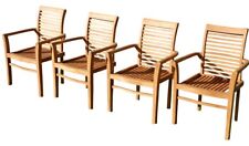 4Stk TEAK Gartensessel