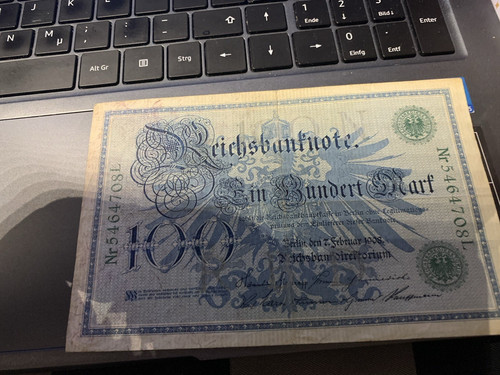 100 mark reichsbanknote - 100,