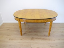 Biedermeier Tisch Birke ausziehbar auf 308 cm mit 2 Platten Original um 1900