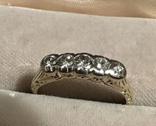 Ring,Gg. 585, 5 Brillianten