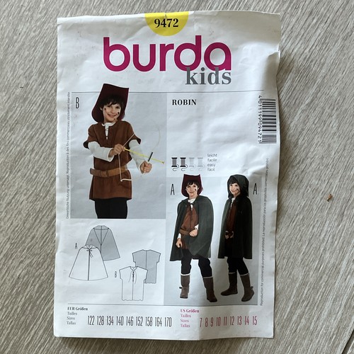 Burda kids schnittmuster 9472 - kids,