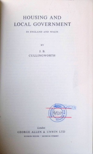 Housing and local government - housing,