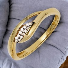 Damen Ring 333 Gold Gelbgold
