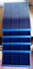 Kassetten-Schublade SAFE stapelbar 54,5x54,5mm a'12 Fächer für je 12 Münzen