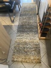 Hochflorteppich 240 X 60 cm Drei Stück , Beige , Gelb , Anthrazit 