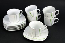 Ritzenhoff Flirt Grace 5 Kaffeegedecke Sammelgedeck Kaffeeservice eckig