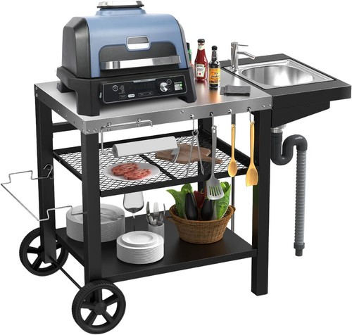 Grillwagen mit spüle für - grillwagen,