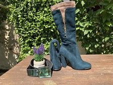 Schnäppchen Tolles Set Outfit Ensemble Damen (3) Stiefel NEU 9cm Gürtel Weste 