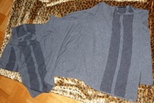 MARC O'POLO Pancho Strickjacke//Überwurf  grau/schwarz mit Wolle Kaschmir NEU