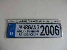 Albatros Namensschilder