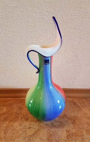 Weinfurtner vase blau rot - vase,