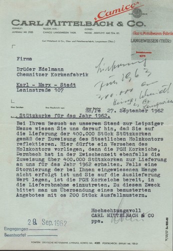 Langewiesen brief - (thÜr.),,