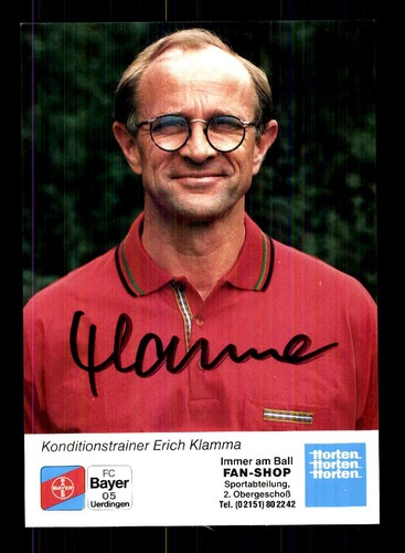 Erich klamma autogrammkarte - erich,