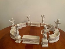 PREGO/Italia Tischdeko Engelsgarten Figuren Porzellan weiß Weihnachten