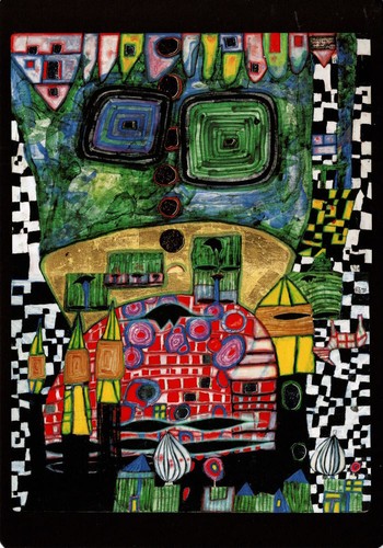 Kunstkarte hundertwasser - kunstkarte,