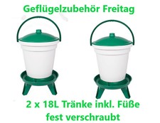 2 x 18 Liter Geflügeltränke
