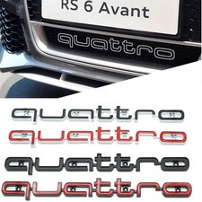 Für Audi ABS A3 A4 RS4 Auto Front Head Grille Emblem Quattro Abzeichen Aufkleber