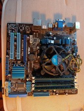 ASUS P7H55M Pro Mainboard 10GB RAM Xonar Dg Sound Karte Robotik M5670 Gebraucht